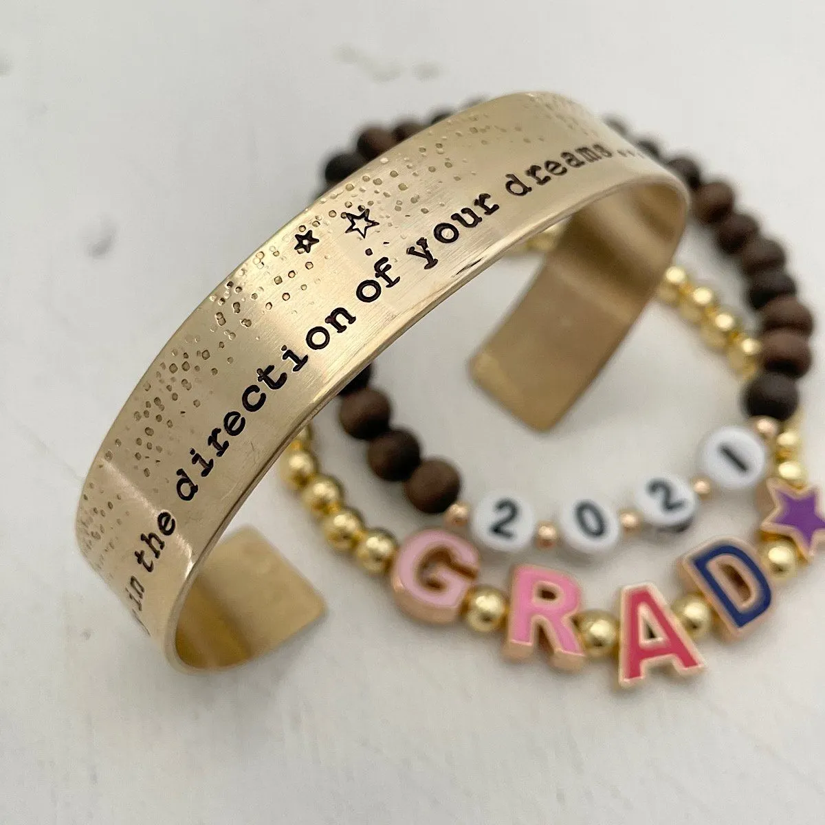 Go Confidently Graduation Cuff