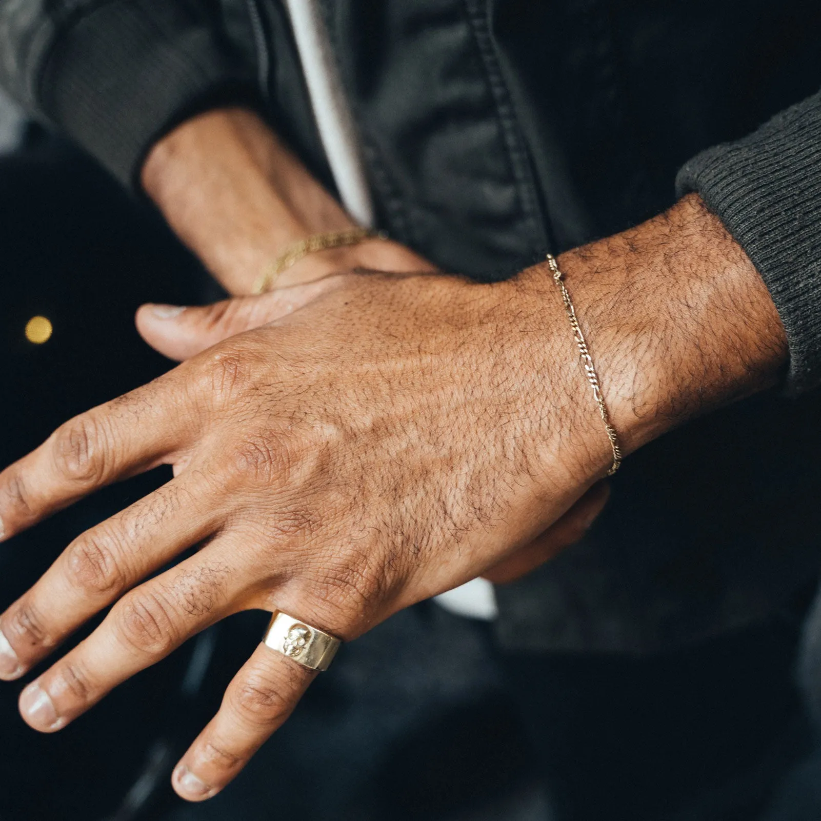 Gold Figaro Chain Bracelet