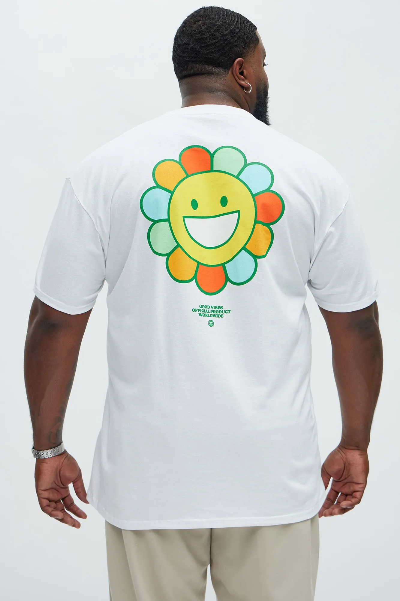 Good Vibes Worldwide Short Sleeve Tee - White