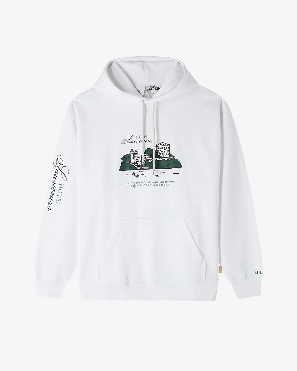 Hotel JJJJound Hoodie Blanc