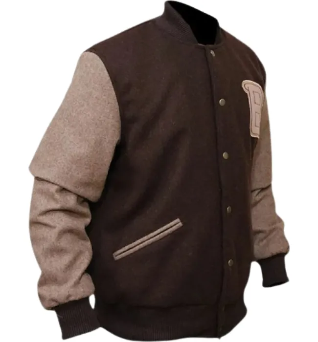 Hotline Miami Flight Brown Varsity Jacket