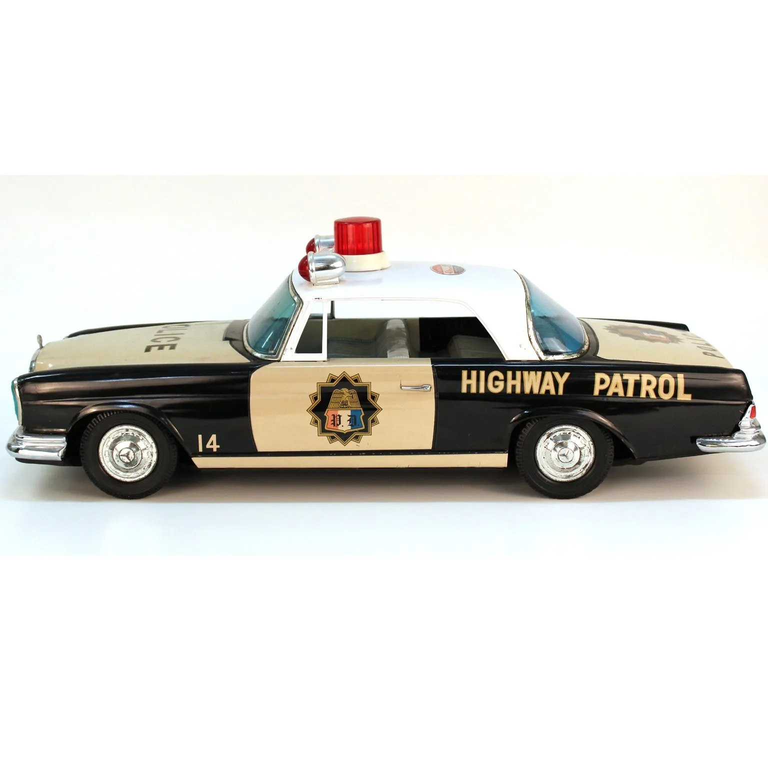 Ichiko 1970 Mercedes Highway Police Toy Car