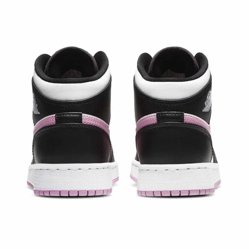 Jordan 1 Mid White Black Light Arctic Pink (GS)