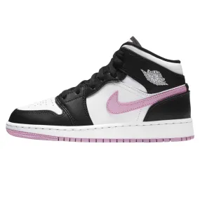 Jordan 1 Mid White Black Light Arctic Pink (GS)