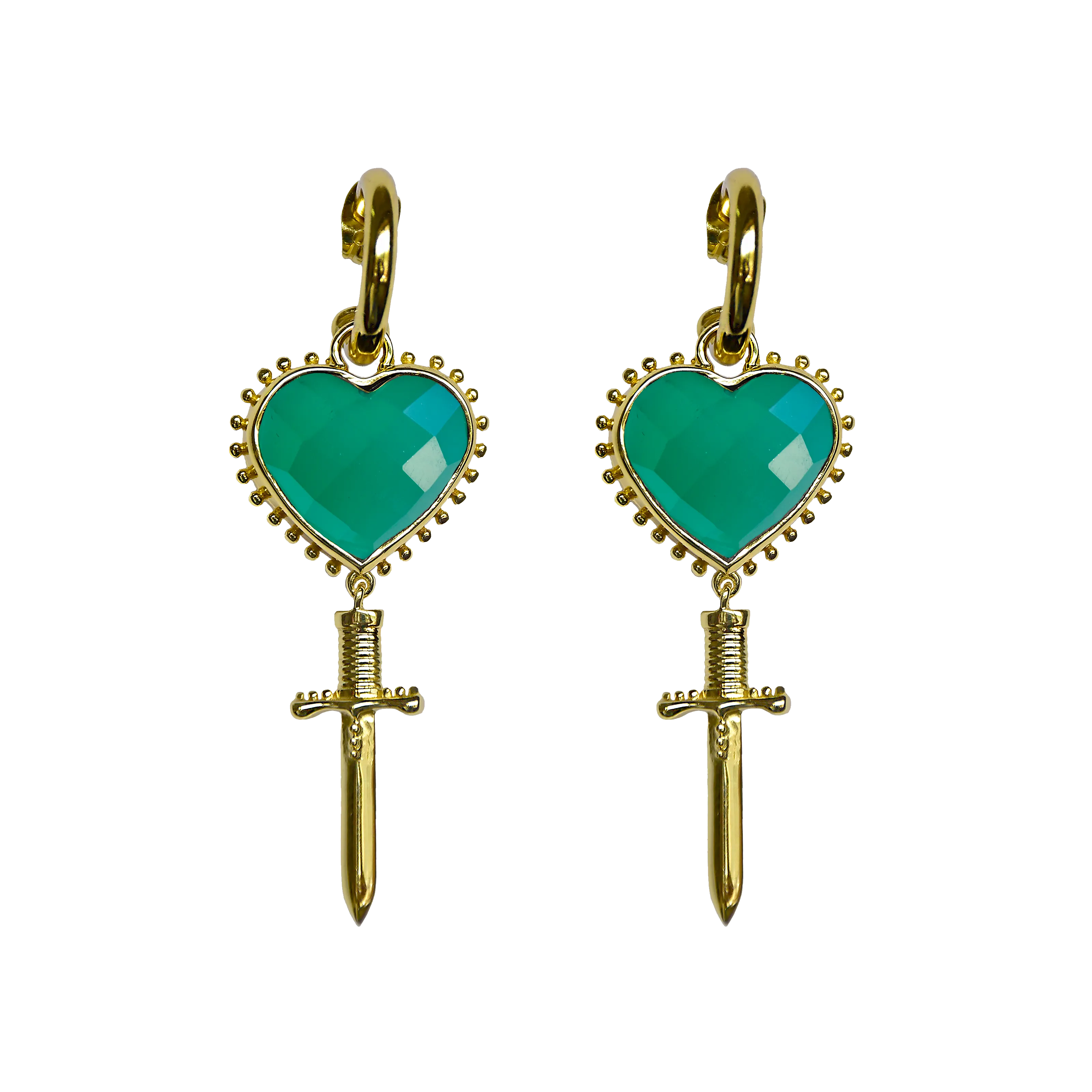 JULIET Earrings | Green Onyx