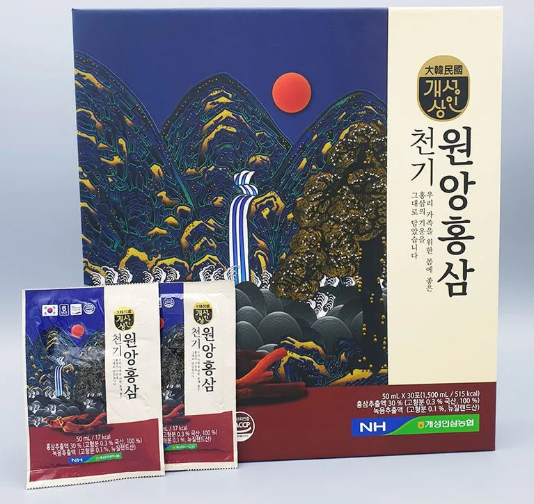 Kaesong Merchant Red Ginseng Extract 30pcs Health Supplements Blood Circulation Immunity Gifts Fatigue Vitality Deer Antlers Drinks