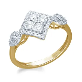 Kallati Eternal Diamond Engagement Ring in 14K Yellow Gold