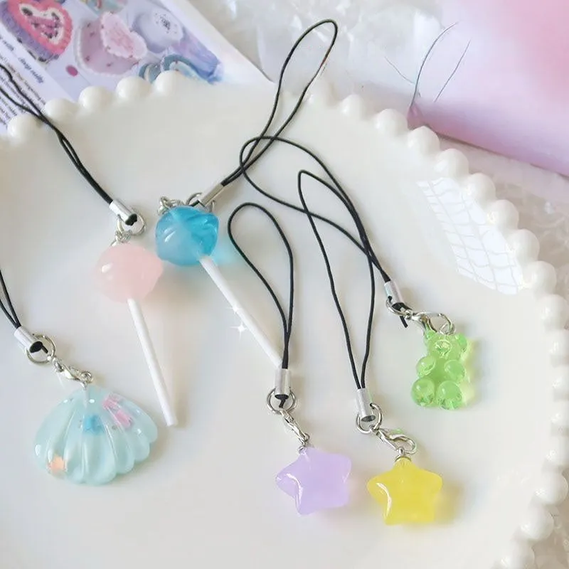 Kawayi Cute Crystal Phone Charm - Lovesickdoe