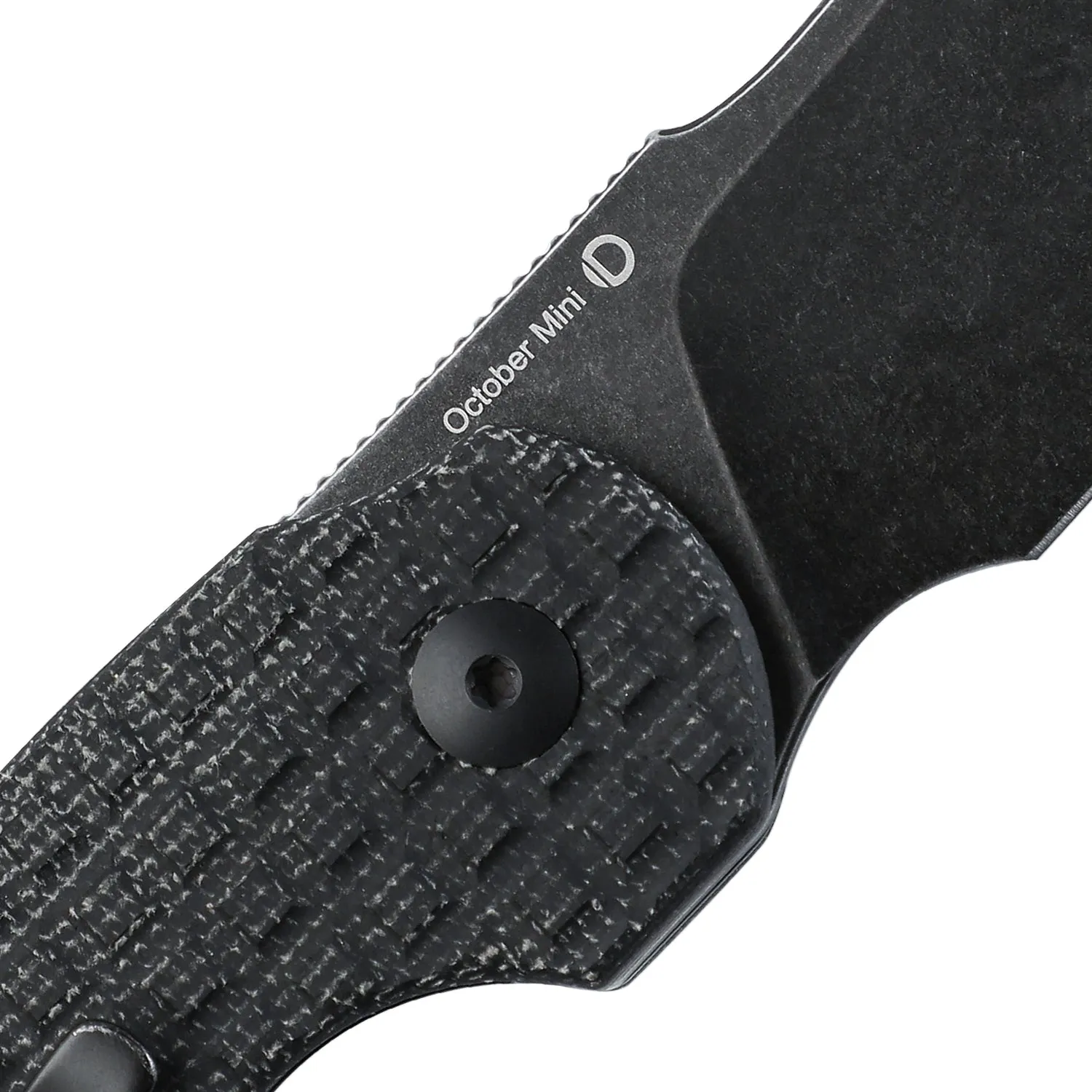 Kizer October Mini Liner Lock Knife Black Micarta (2.54 Black Stonewash) V2569C2