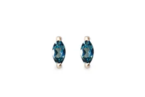 London Blue Topaz Marquise Studs