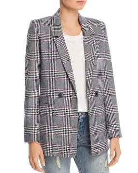 Madeleine Blazer - Grey and Red Plaid