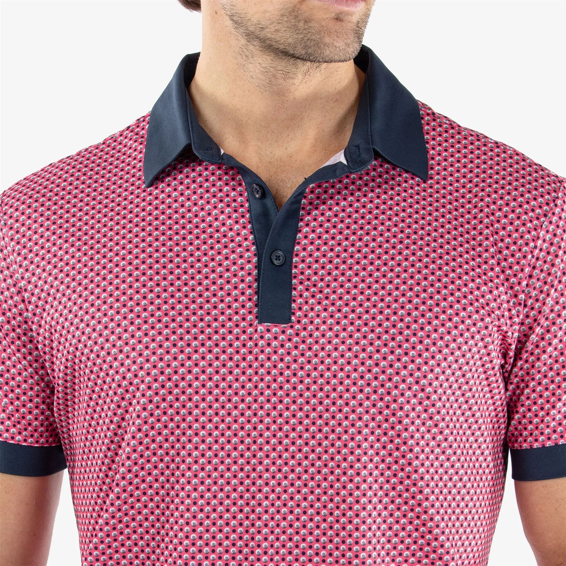 Mate Ventil8  Polo Camelia Rose/Navy - SS24