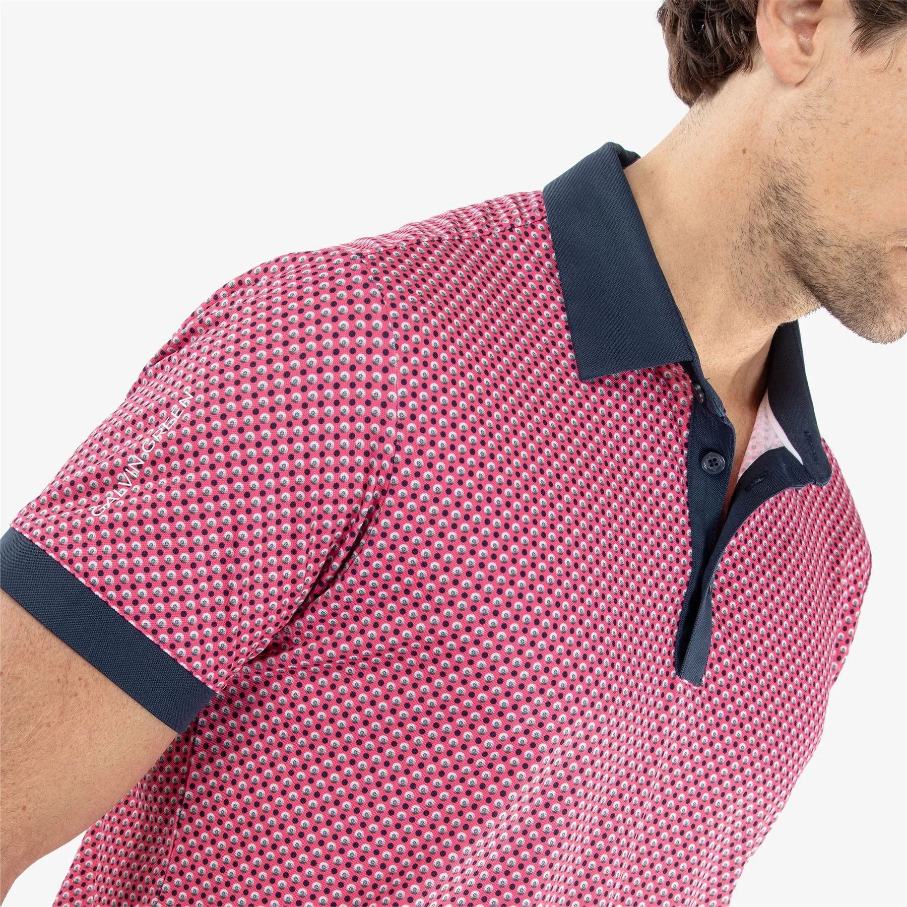 Mate Ventil8  Polo Camelia Rose/Navy - SS24