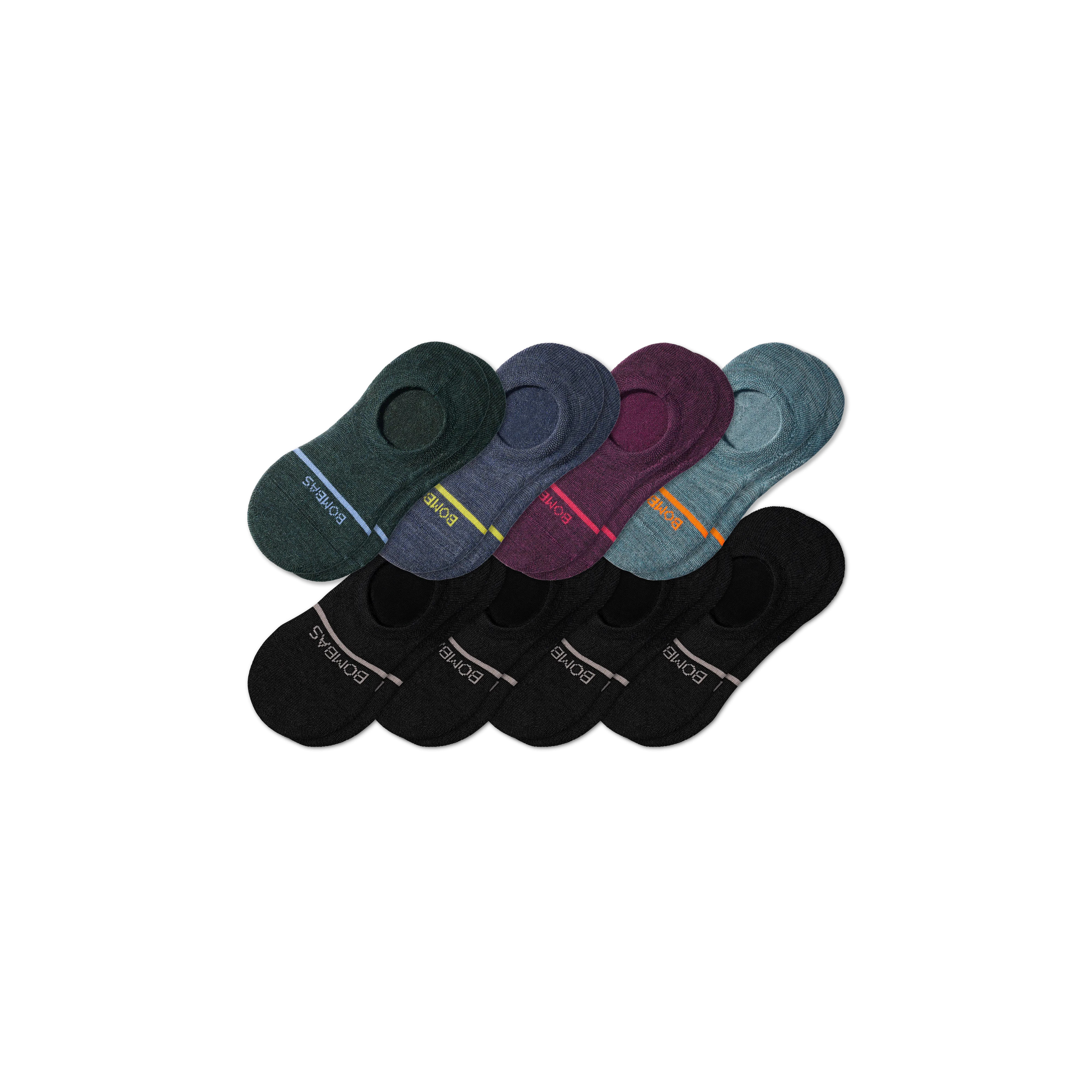 Men's Lightweight Merino Wool Blend No Show Sock 8-Pack