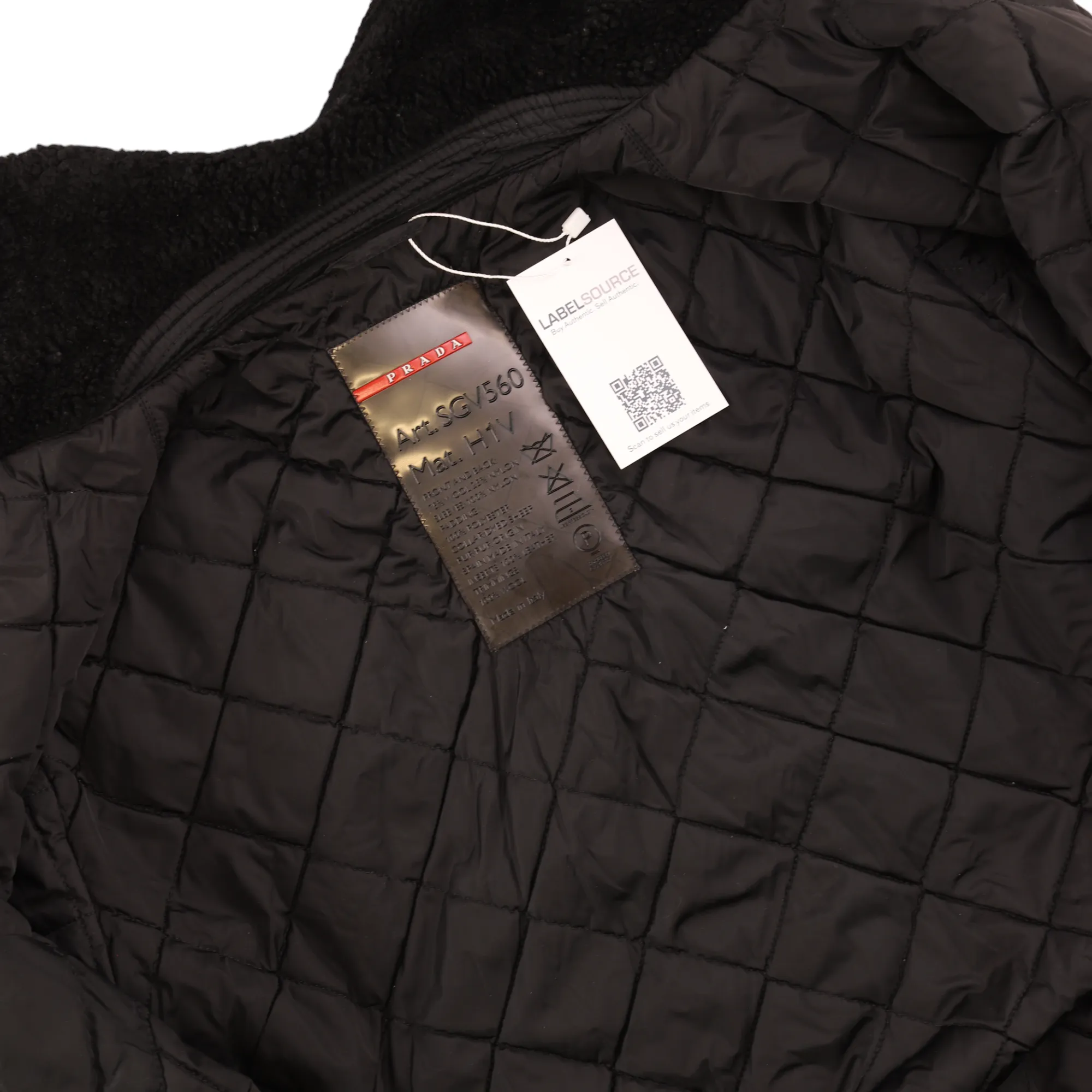 Men's Wool Nylon Jacket Black Size L