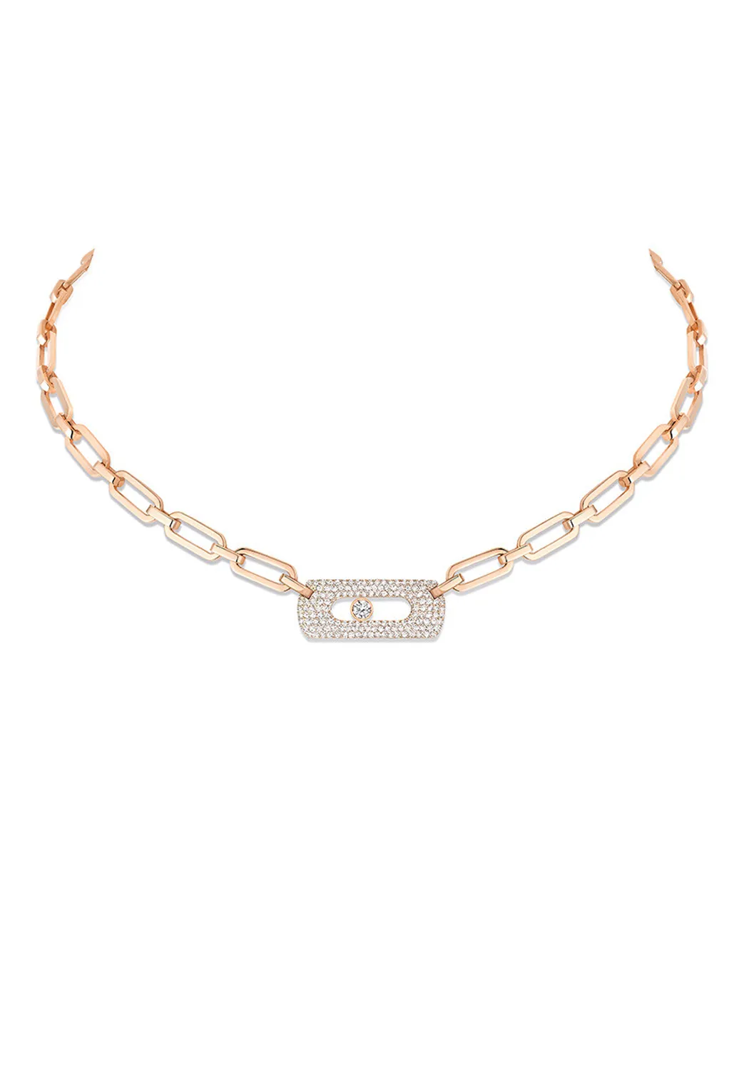 Messika My Move Curb 18KRG Diamond Necklace