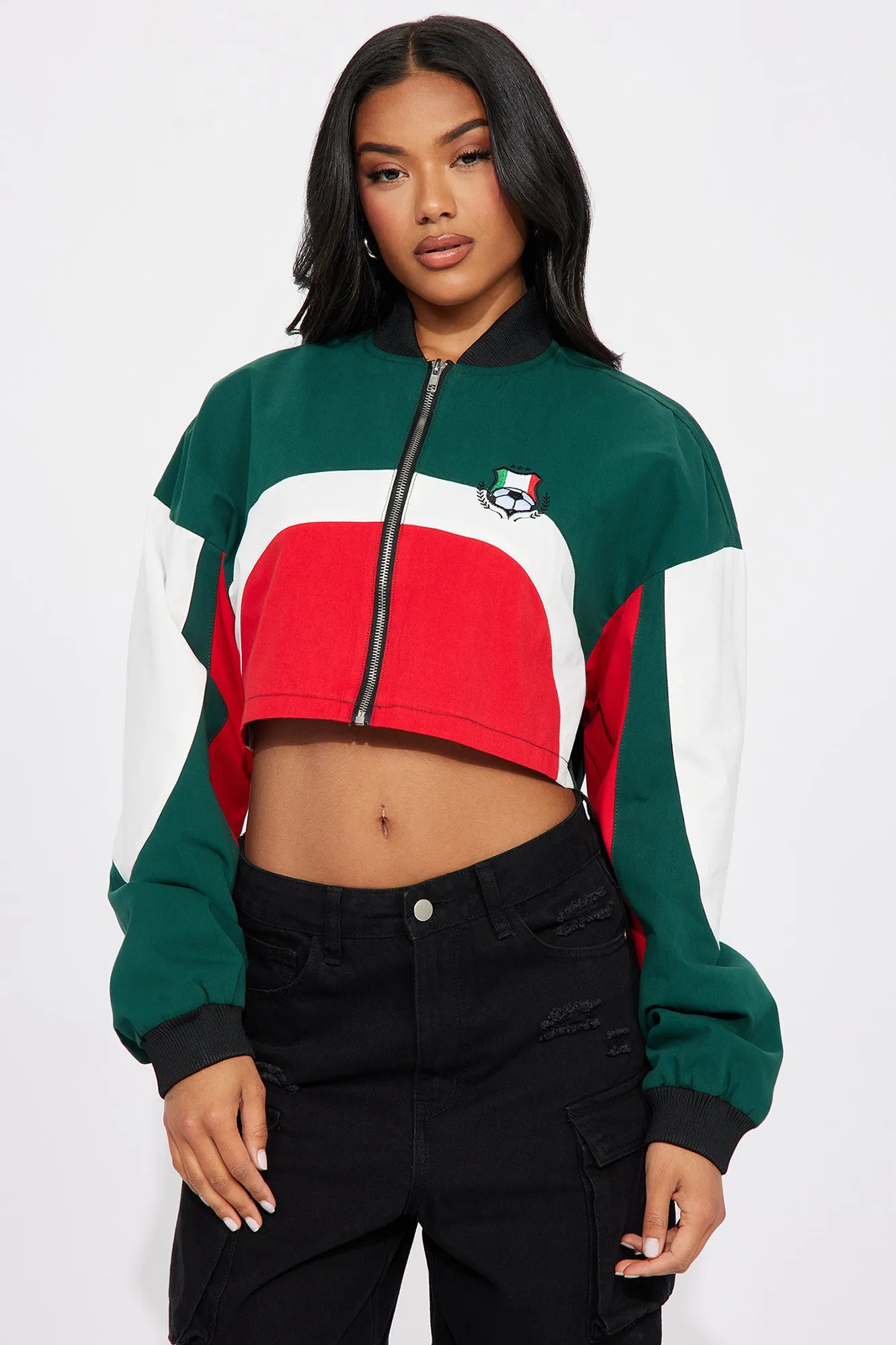 Mexico Champs Bomber Jacket - Green/combo