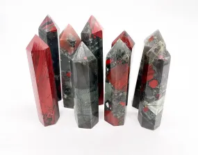 Natural Dragon Blood Jasper Crystal Towers