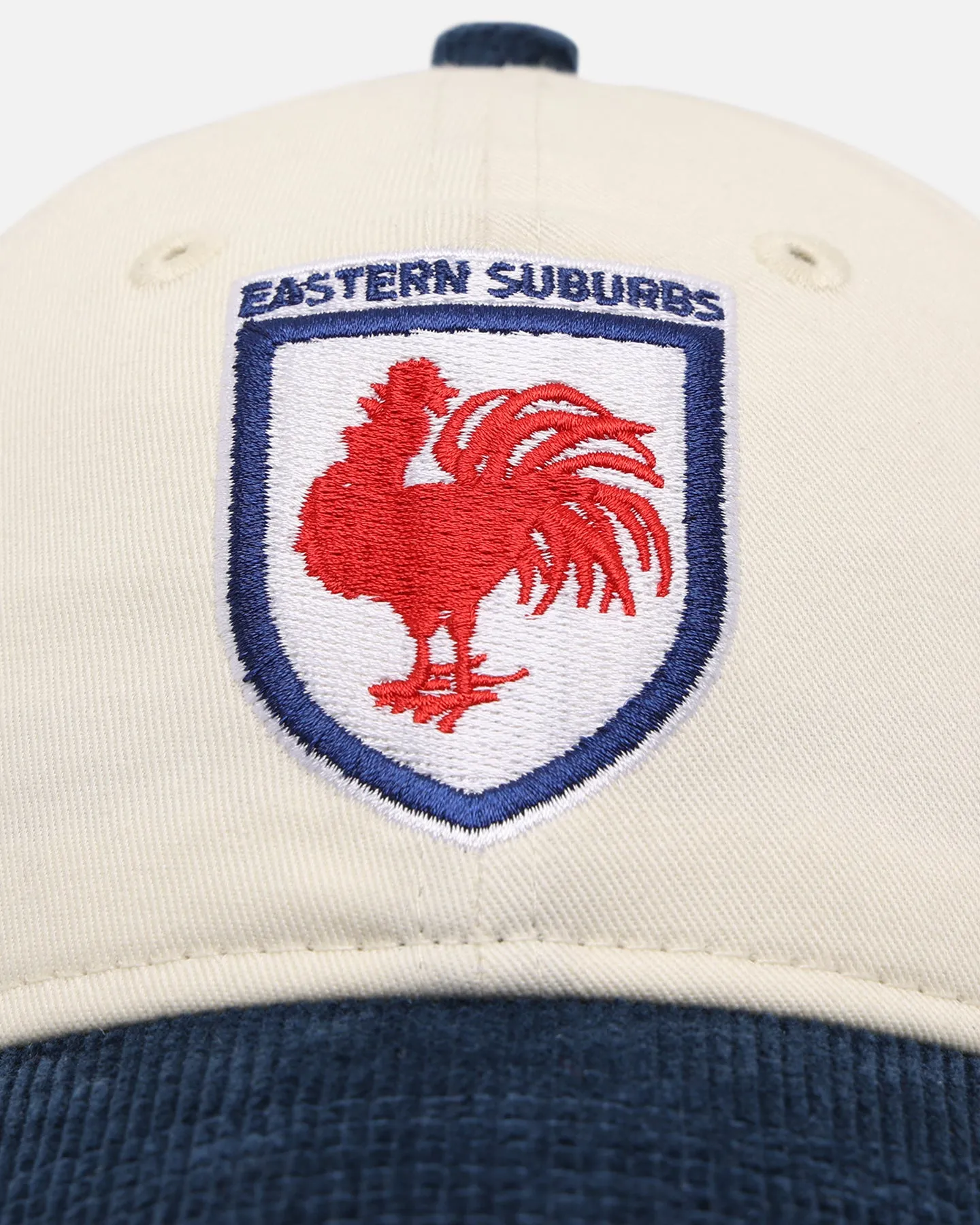 New Era Sydney Roosters 'NRL Retro Corduroy Logo' 9TWENTY Strapback Chrome White