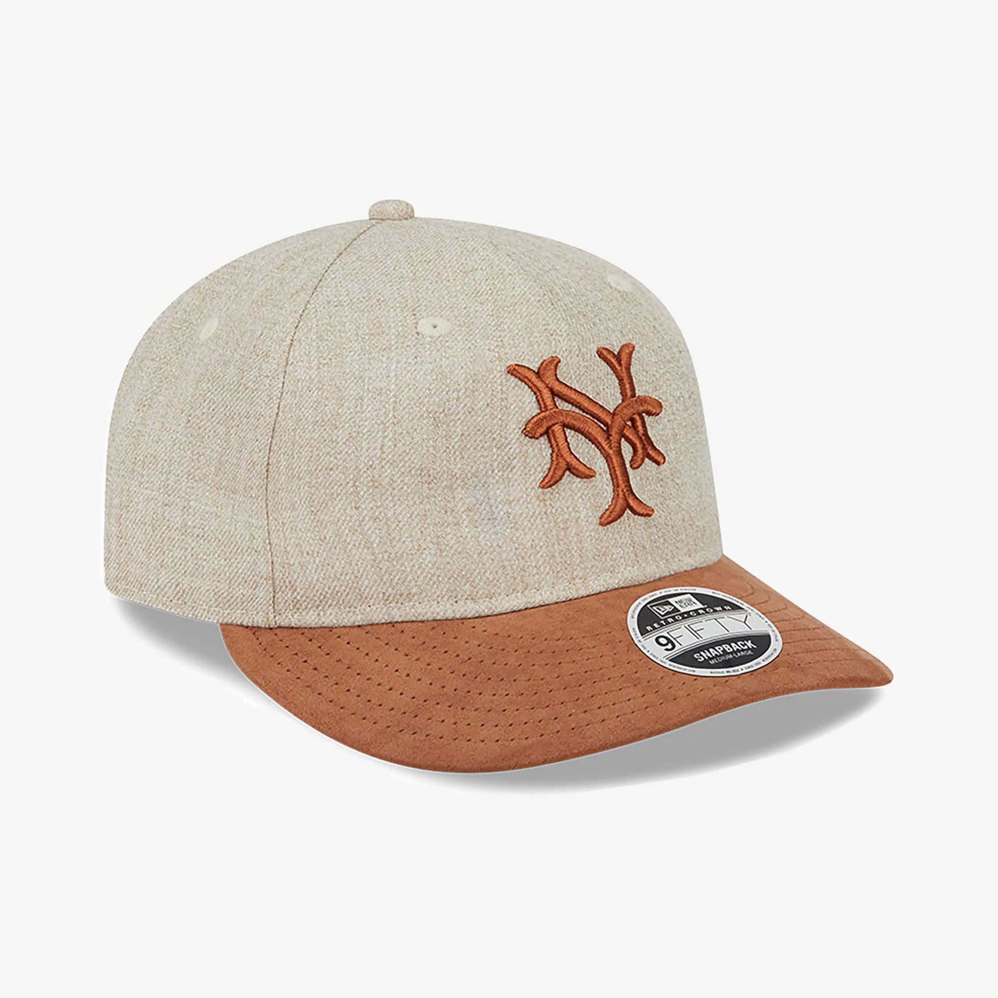 NEW YORK METS MLB TWO TONE BROWN RETRO CROWN 9FIFTY STRAPBACK CAP 'BROWN'