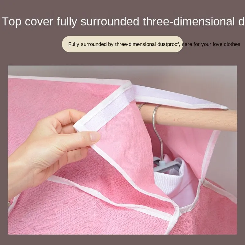 Non-woven Clothing Dust Cover Wardrobe Hanging Clothing