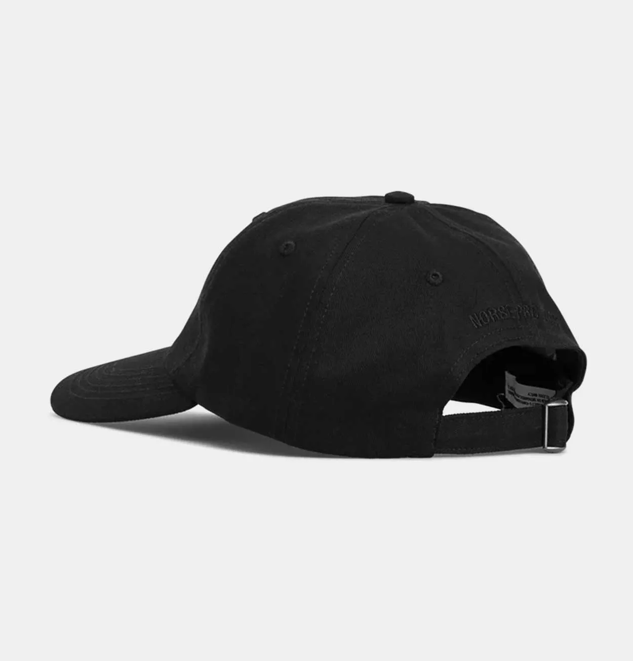 Norse Projects Twill Sports Cap in Black