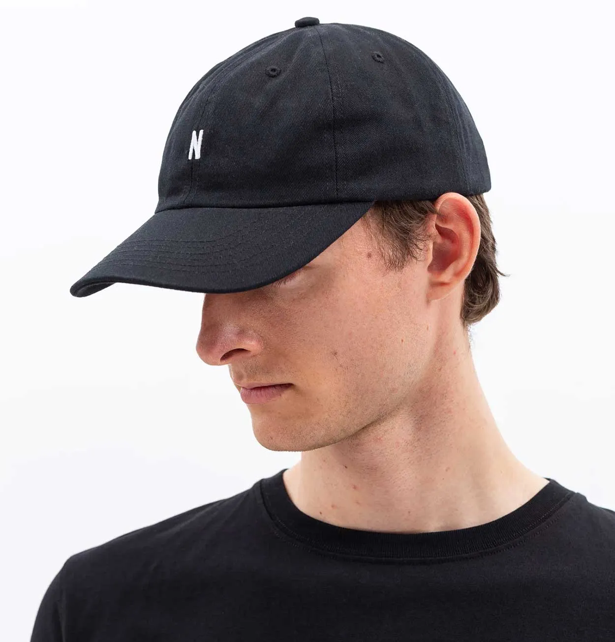 Norse Projects Twill Sports Cap in Black