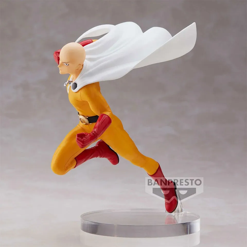 Original Genuine Banpresto One Punch Man 13cm Saitama Teacher PVC Action Figure Model Cool Desktop Ornaments Wholesale