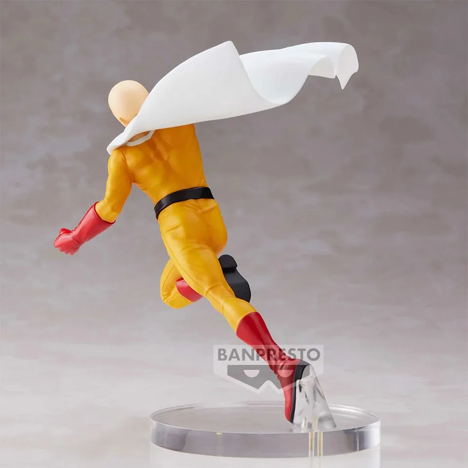 Original Genuine Banpresto One Punch Man 13cm Saitama Teacher PVC Action Figure Model Cool Desktop Ornaments Wholesale