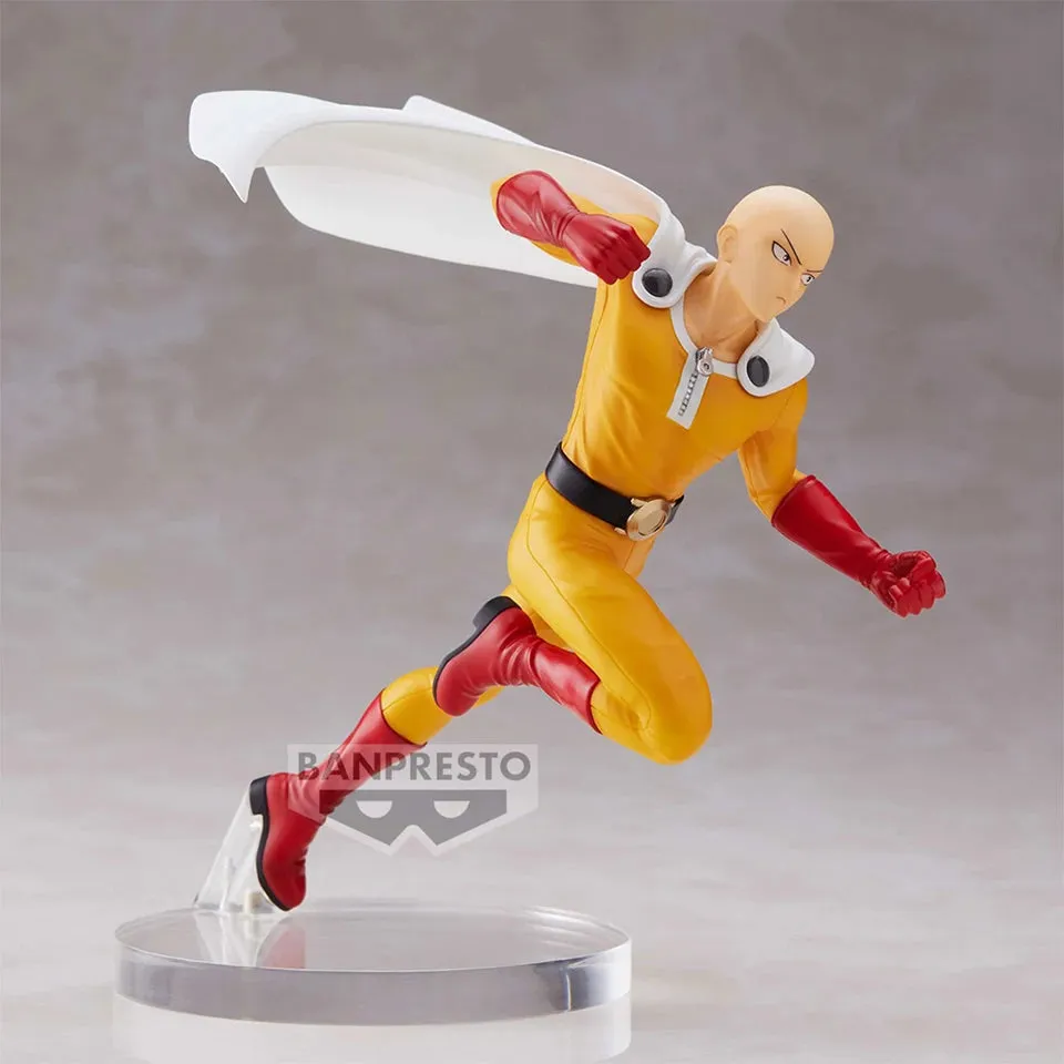 Original Genuine Banpresto One Punch Man 13cm Saitama Teacher PVC Action Figure Model Cool Desktop Ornaments Wholesale