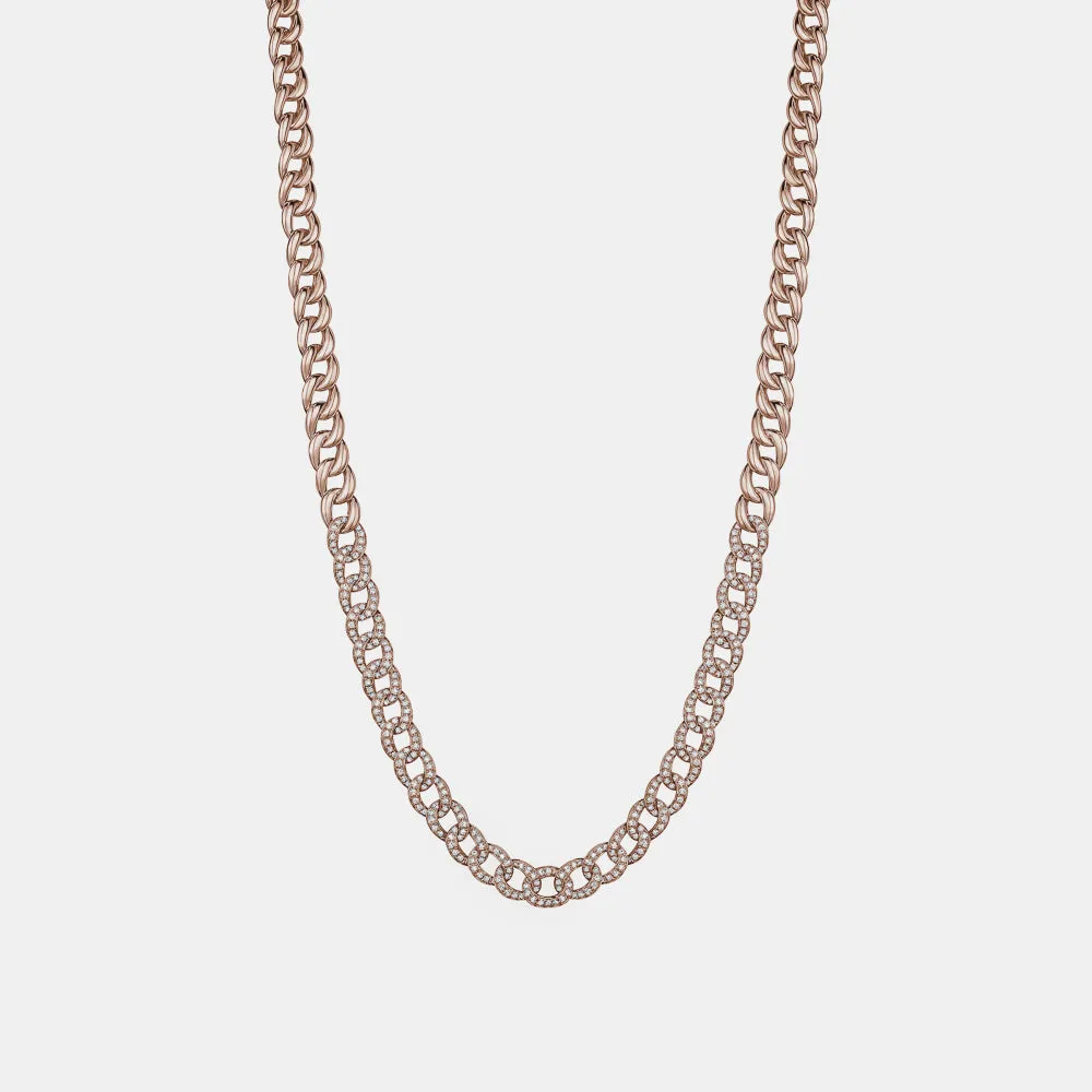 Partial Diamond Miami Cuban Link Choker