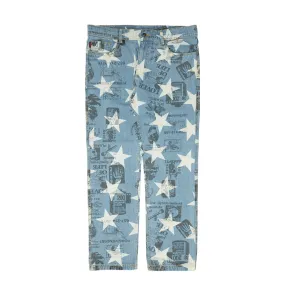 Pleasures Mens Poppy Denim Pants 'Blue'