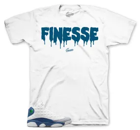 Retro 13 French Blue Shirt - Finesse - White