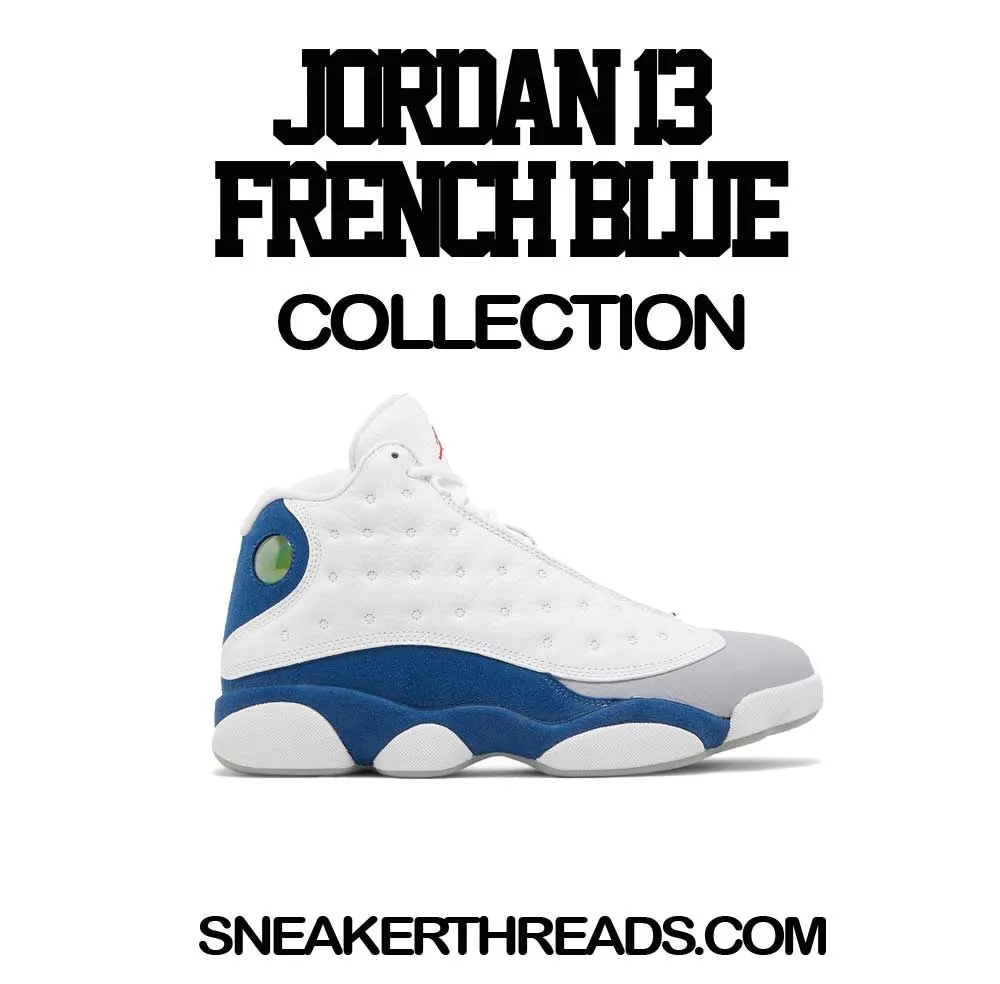 Retro 13 French Blue Shirt - Finesse - White