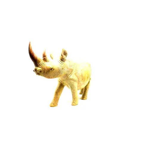 Rhinoceros Soapstone Sculpture 01