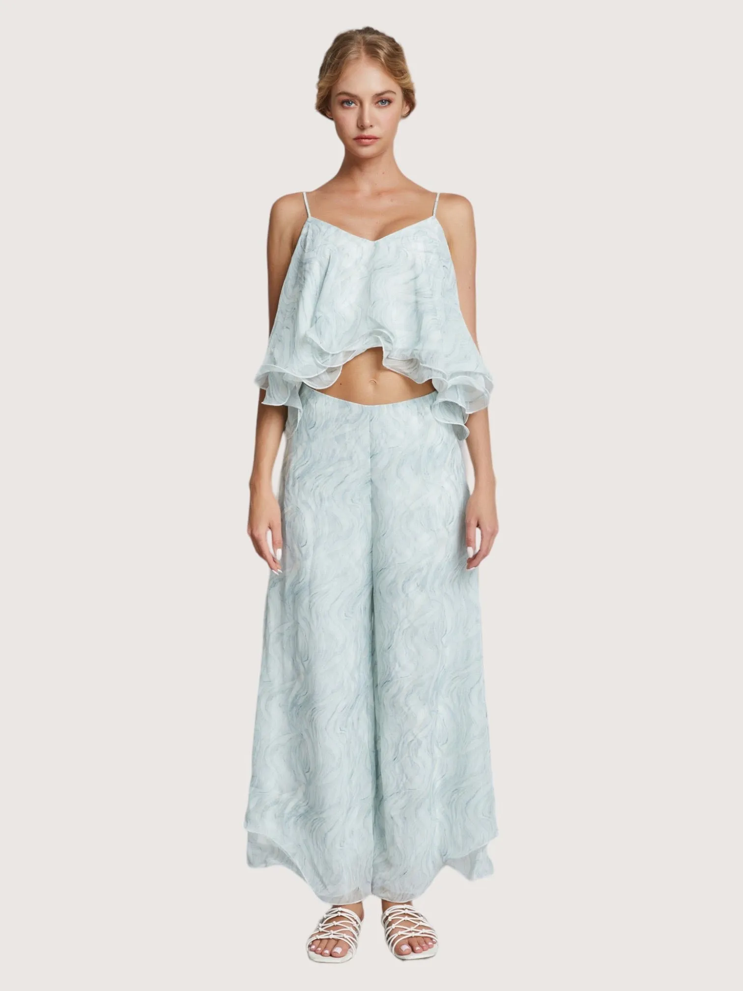 Ruffle Trim Culotte