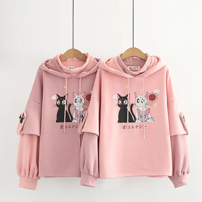 Sailor Moon Cat Hoodie AD12766