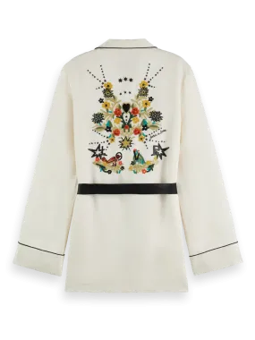 Scotch & Soda Embroidered Pyjama Blazer