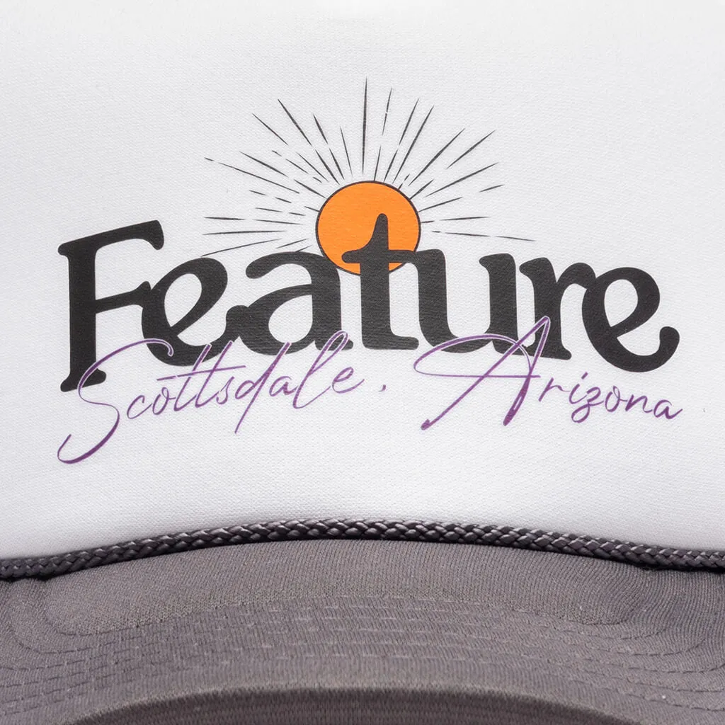 Scottsdale Grand Opening Trucker - Grey/White