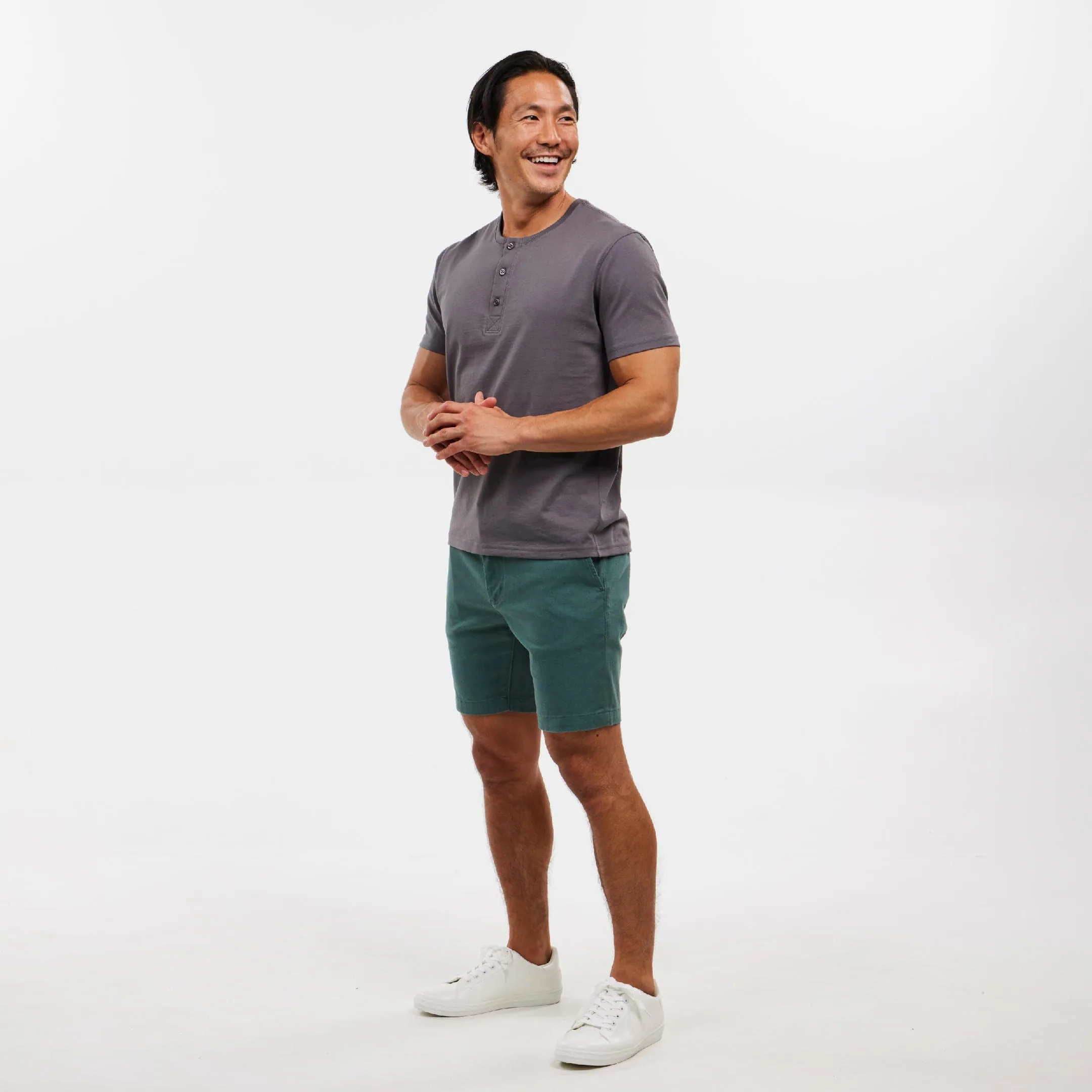 Silver Pine Lightweight Stretch Chino Short