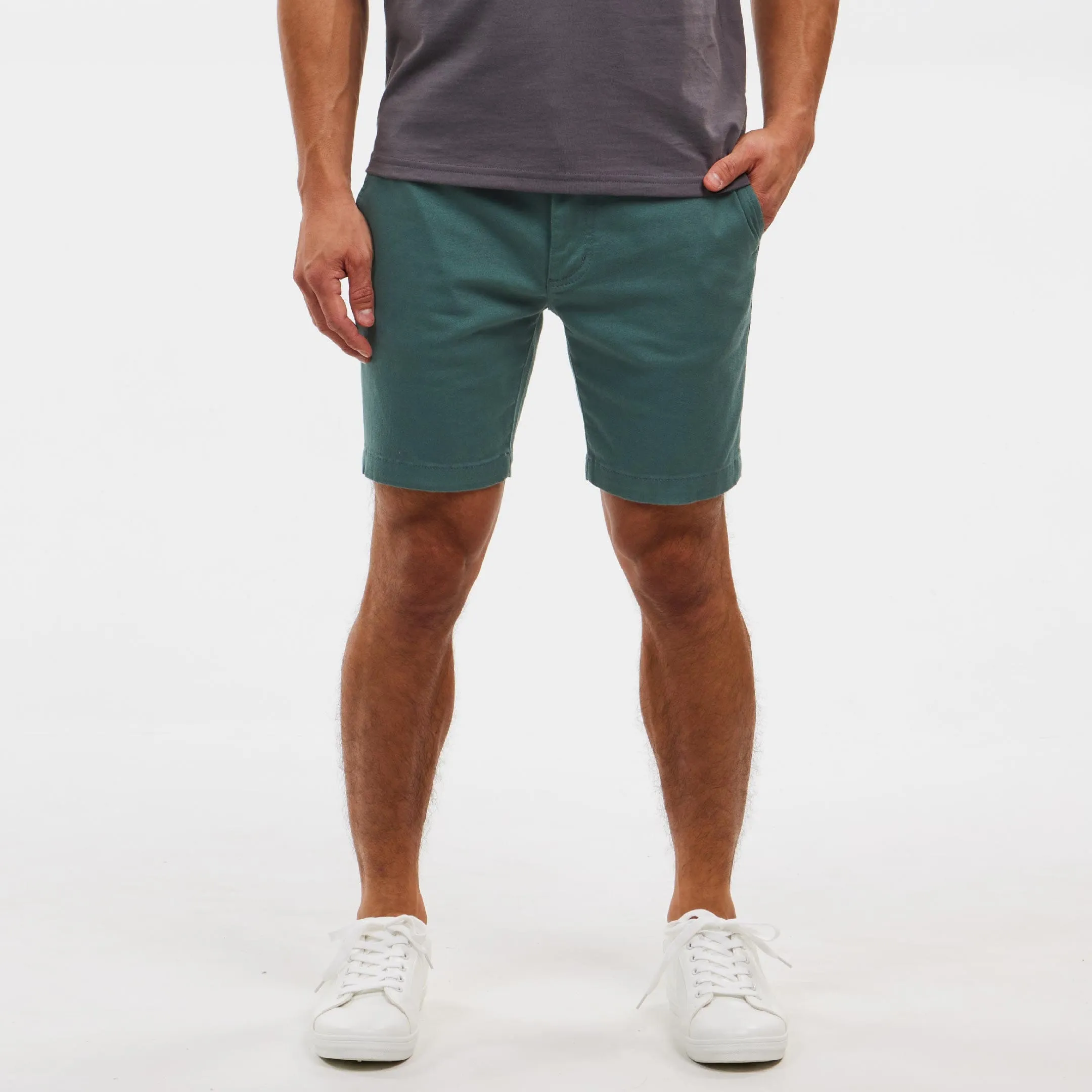 Silver Pine Lightweight Stretch Chino Short