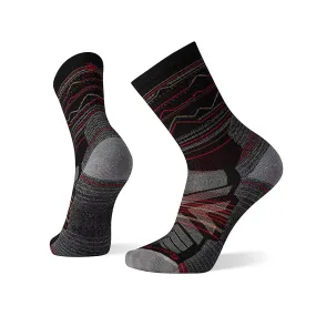 Smartwool Men's Hike Mountain Range Pattern Crew Sock - Light Cushion