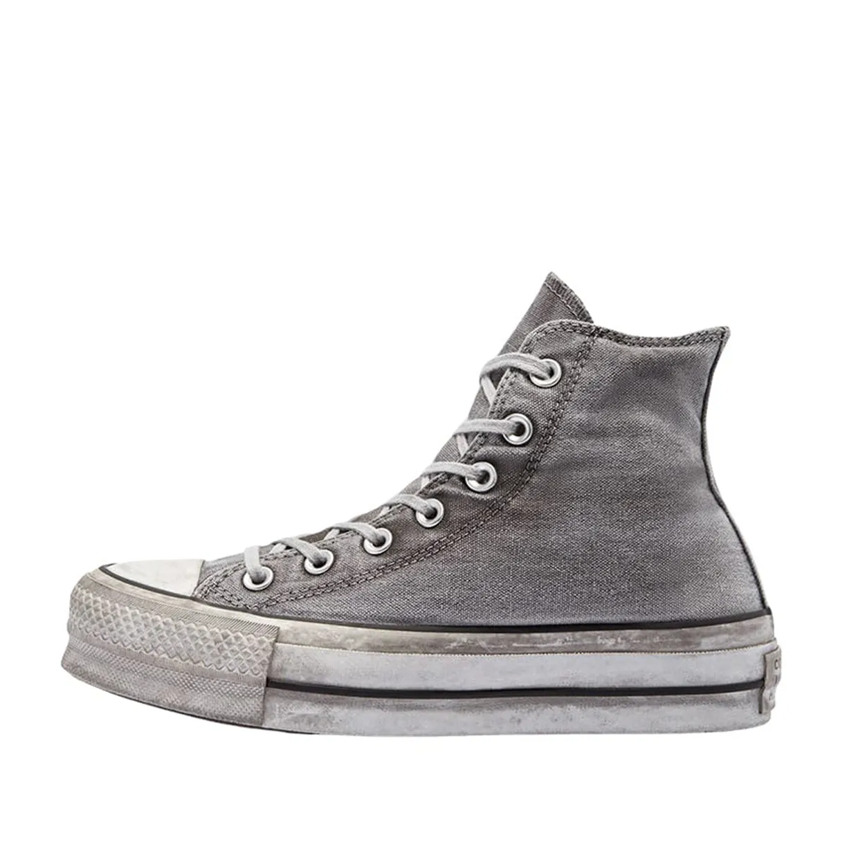 Sneakers Donna Converse Chuck Taylor All Star Platform Smoked Canvas Grigio