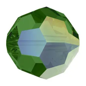 Swarovski 6mm Round - Fern Green AB 2X (10 Pack)