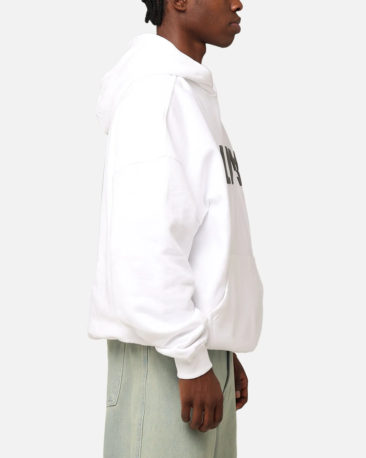 The Anti Order Anti Logo Boxy Hoodie White