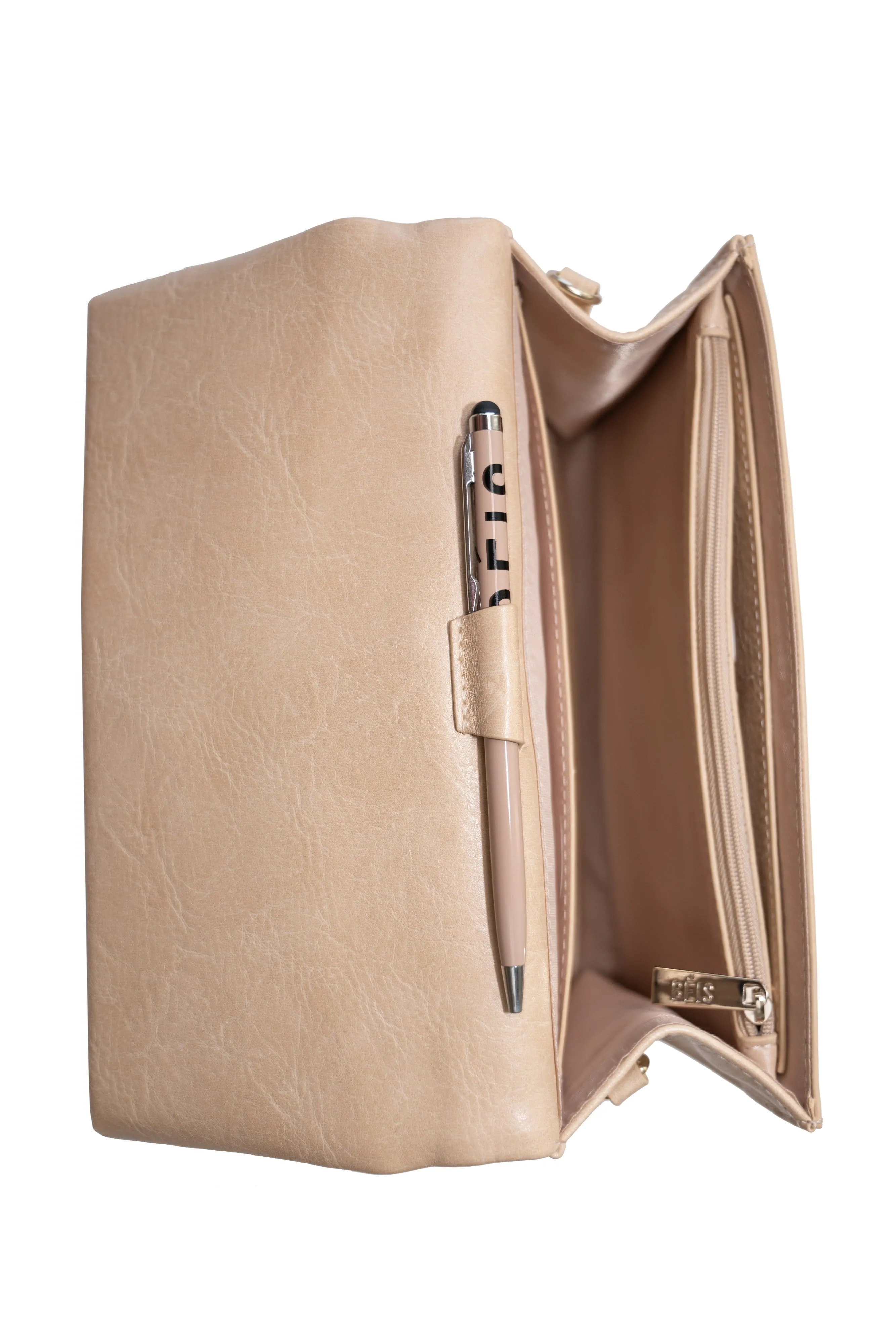 The Crossbody Wallet in Beige