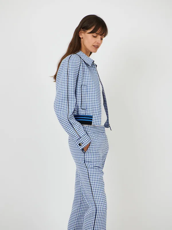 Trousers in Blue Check