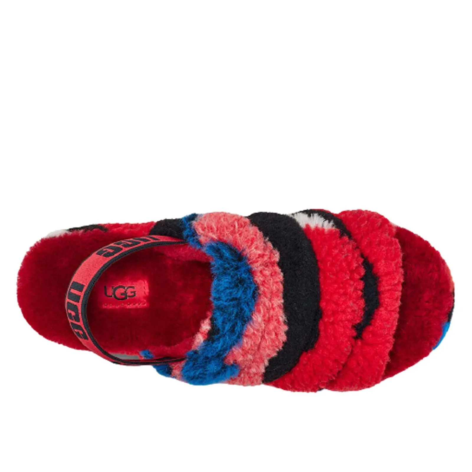 UGG Fluff Yeah Slide Cali Collage 1118164 (Red Cali)