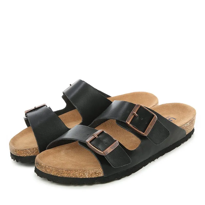 UGG Platinum Buckle Leather Slides