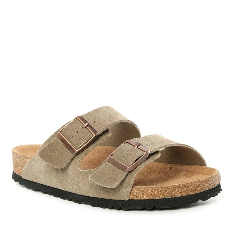 UGG Platinum Buckle Leather Slides